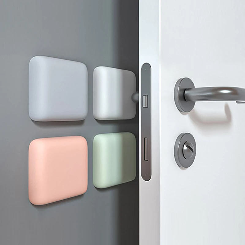 

Silicone Door Handle Anti-Collision Pad Quiet Impact Mat behind Door Simple Cushioning Silent Anti-Collision Sticker for Home Sa