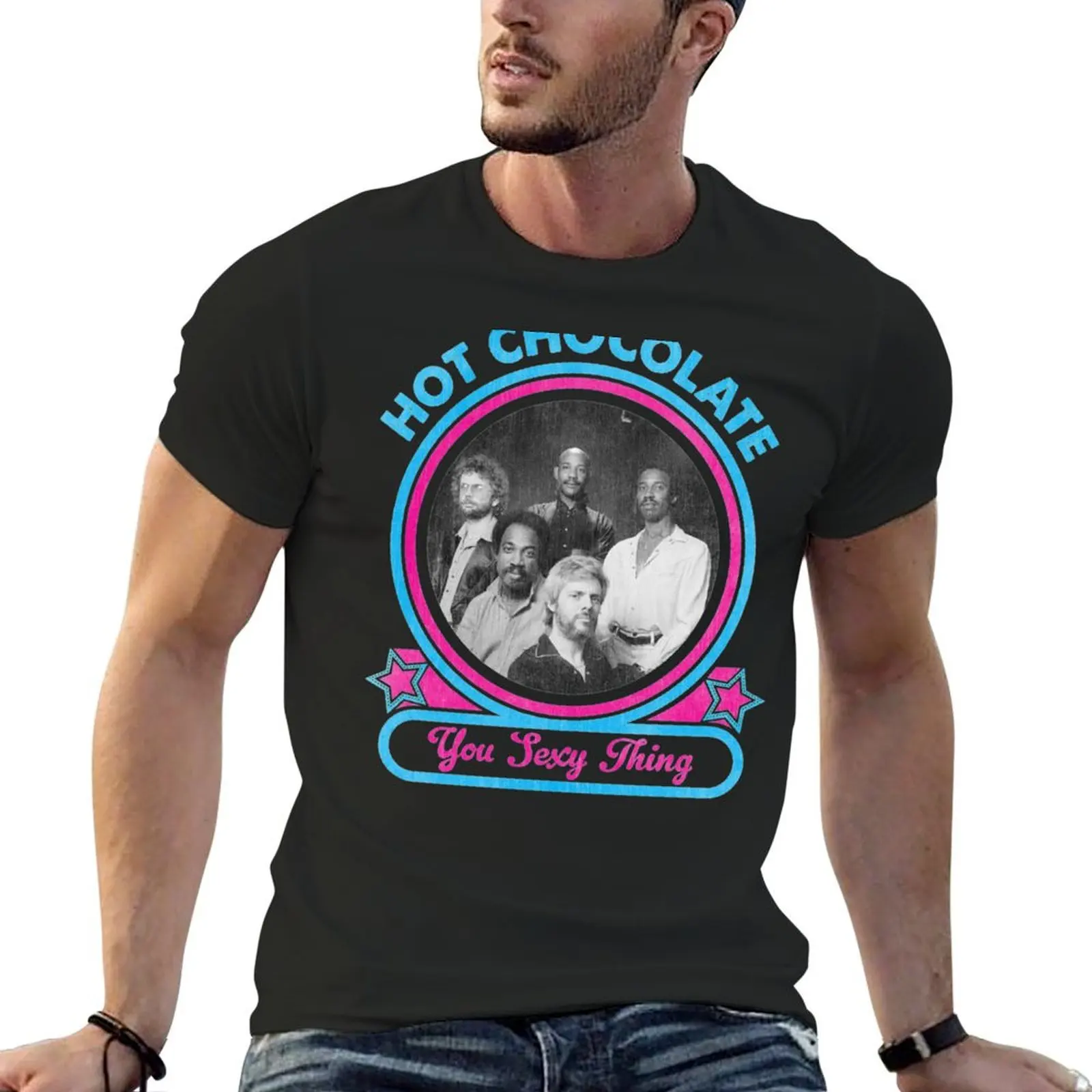 Chocolate Quente dos homens Você Coisa Sexy T-Shirt, Street Wear, Anime Camisetas, Roupas Masculinas