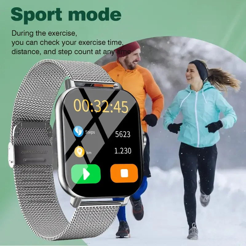 LAXASFIT Couple Smart Watches Bluetooth Calling Romantic Luxury Men and Women 2025 New Fashionable Smartwatches Lover Gift