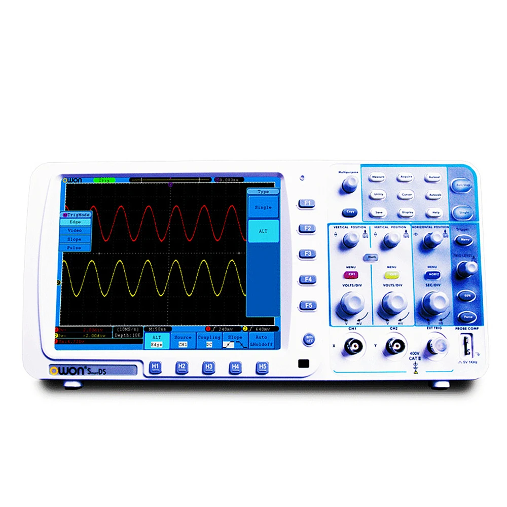 OWON SDS8202V High Precision Digital Oscilloscope 200MHz Bandwidth Dual Channels 2GS/s 10M Record Length 8