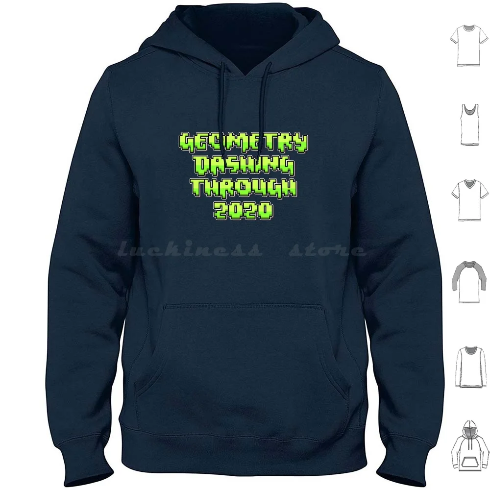 

Толстовка Geometry Dash Geometry Dashing Through 2020, хлопковая толстовка с длинными рукавами Geometry Dash Geometry Dashing Through 2020
