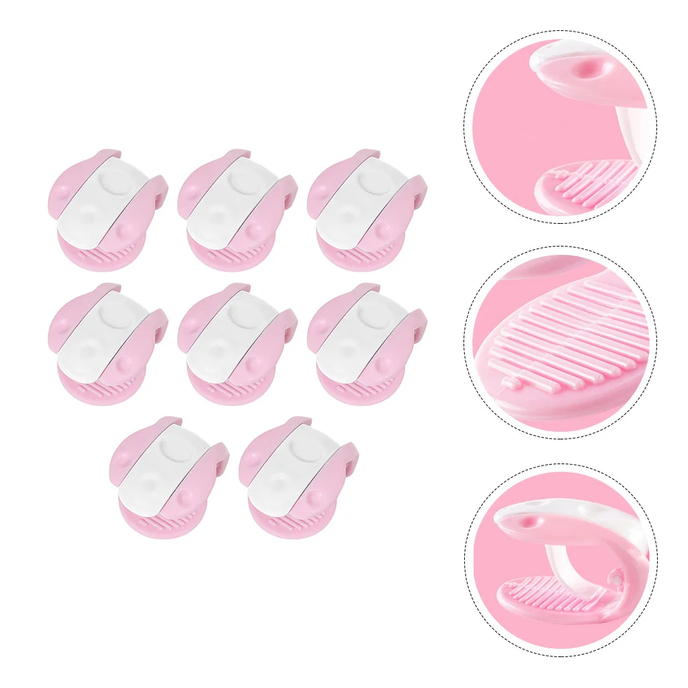 8 Pcs House Model Quilt Holder Bedding No Needle Clips Linings Heavy Pink Fasteners