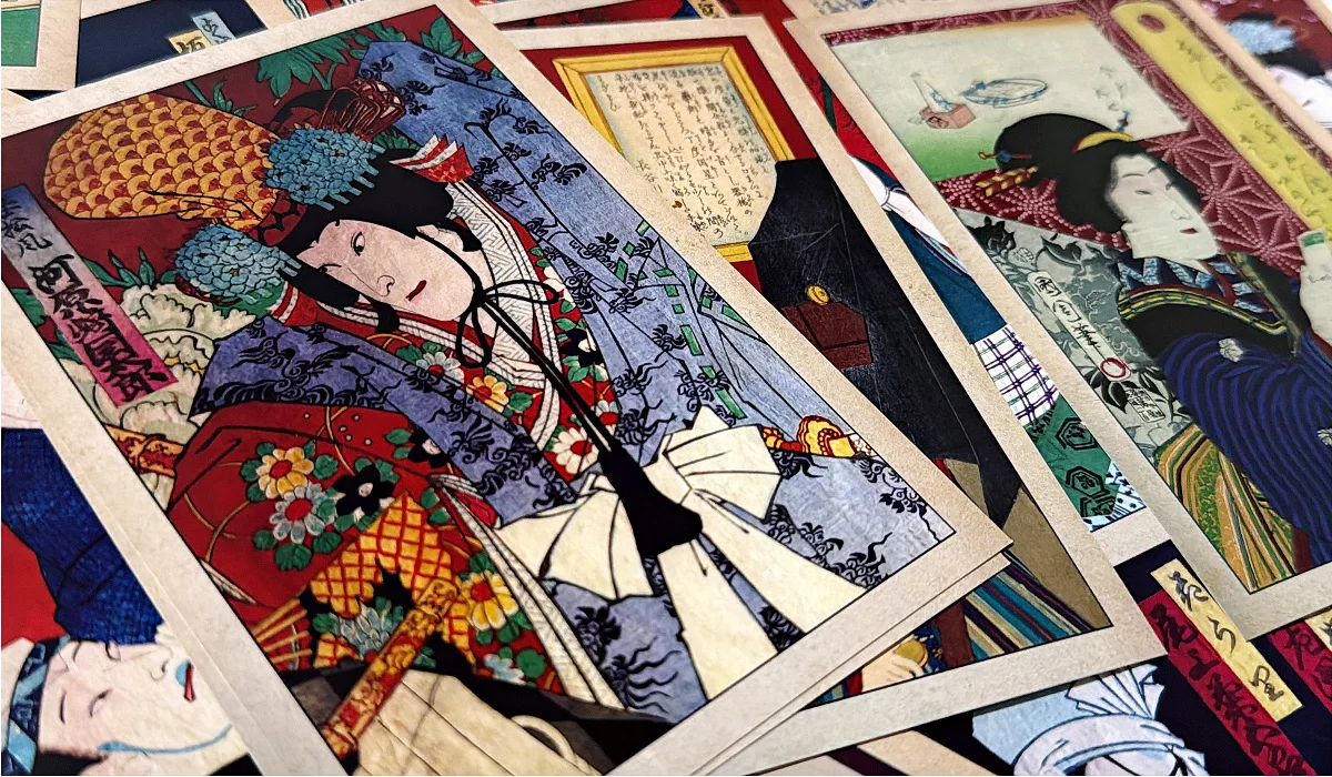 30Pcs Toyohara Kunichika Ukiyo-e Painting Postcards Retro Japanese Style Greeting Card DIY Home Wall Decor Gift DIY Art Lovers image 6