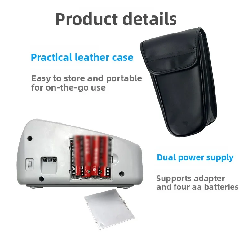 Portable Mini Cash Counting Machine 600 Sheets Per Minute Banknote Bill Counter Money Currency Detector