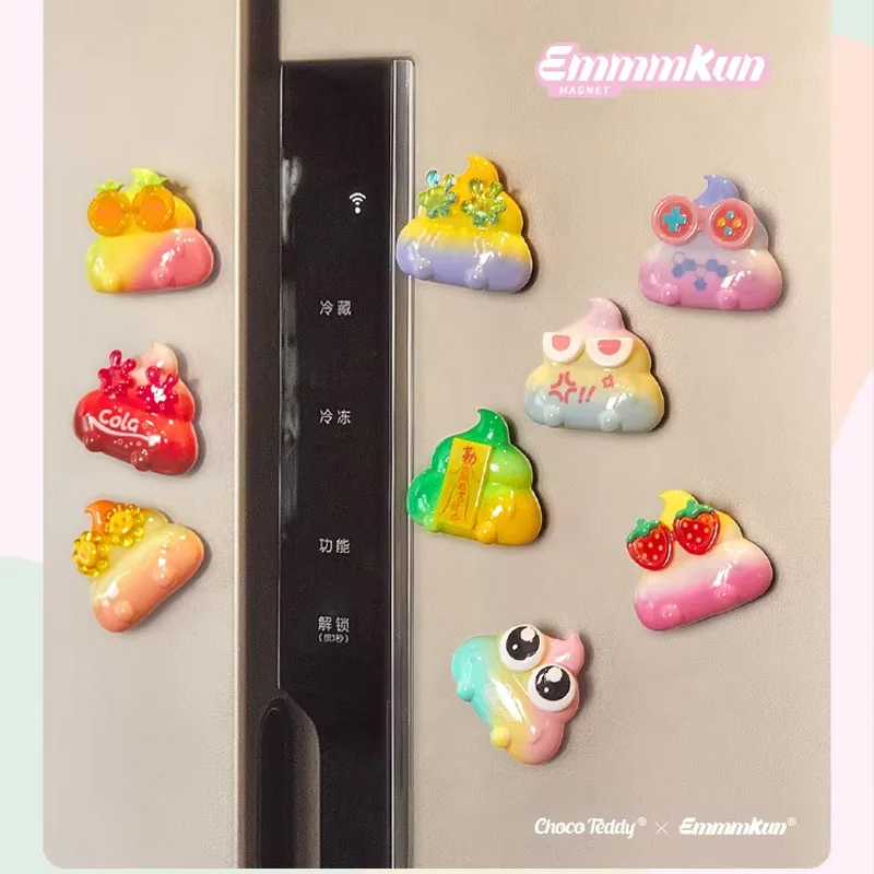 

Emmmkun Food Blessing Series 2 Fridge Magnets Blind Box Cute Poop Figurines Desk Ornaments Creative Girl Birthday Surprise Gift