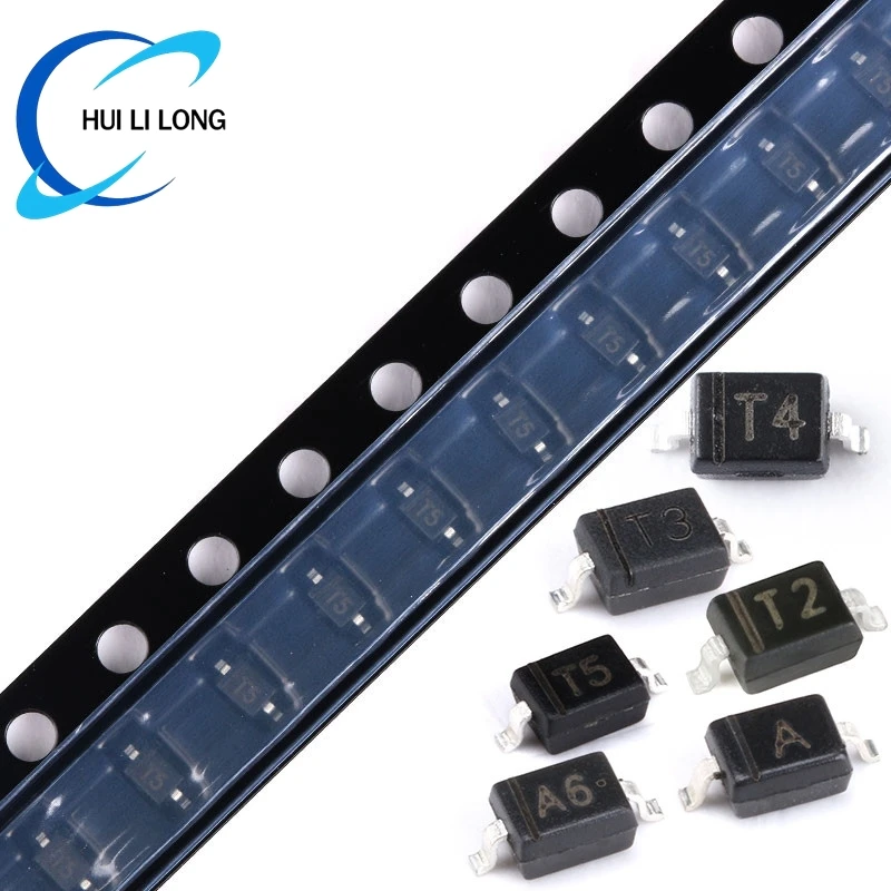 50pcs/lot 1N4448WS T5 1N4148WS T4 BAS316 A6 BAV20WS T2 BAV21WS T3 1SS355 A SOD-323 SOD323 SMD Switching Switch Diode