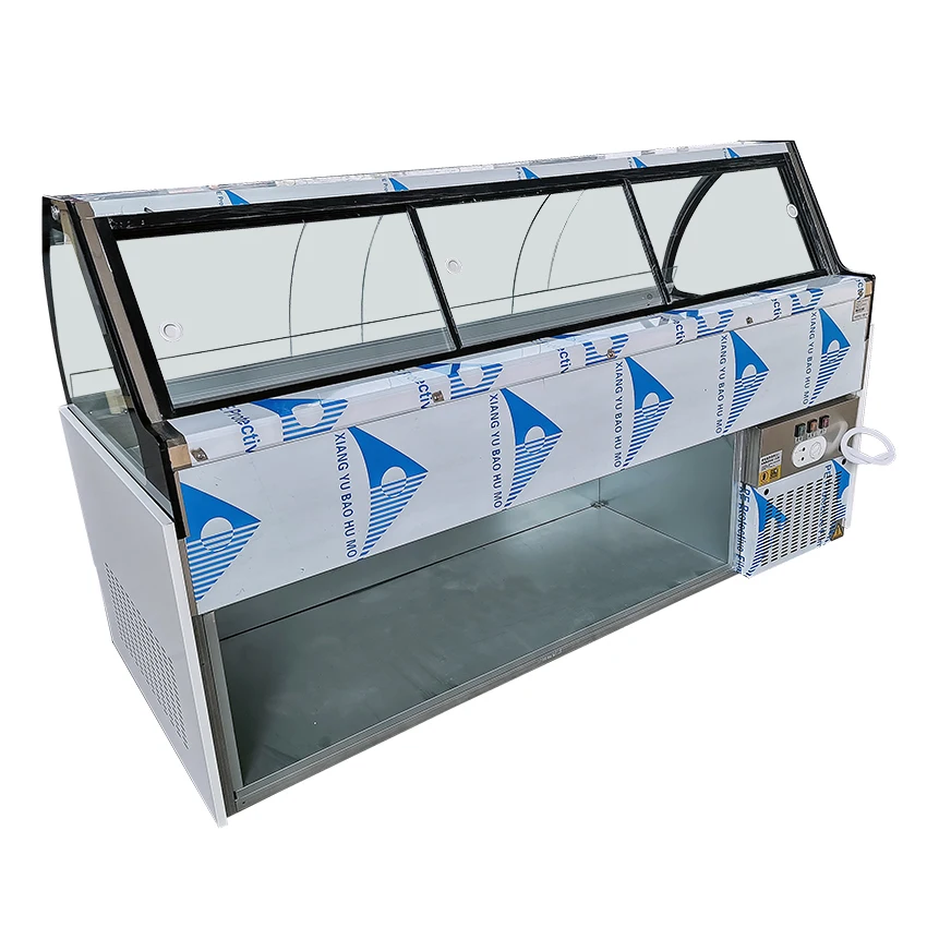 Meat Deli Showcase Cooler Prepared Food Refrigerator Counter Cooler Meat Display Refrigerator Refrigeration Equipment