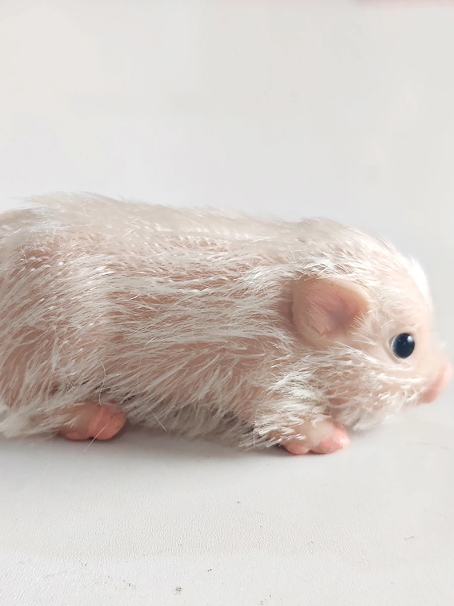 약 12cm 실리콘 돼지 새끼 부드럽고 귀여운 미니 리얼리틱 동물 액세서리 포함 생생한 리본 신생아 돼지 인형 스트레스 해소 장난감