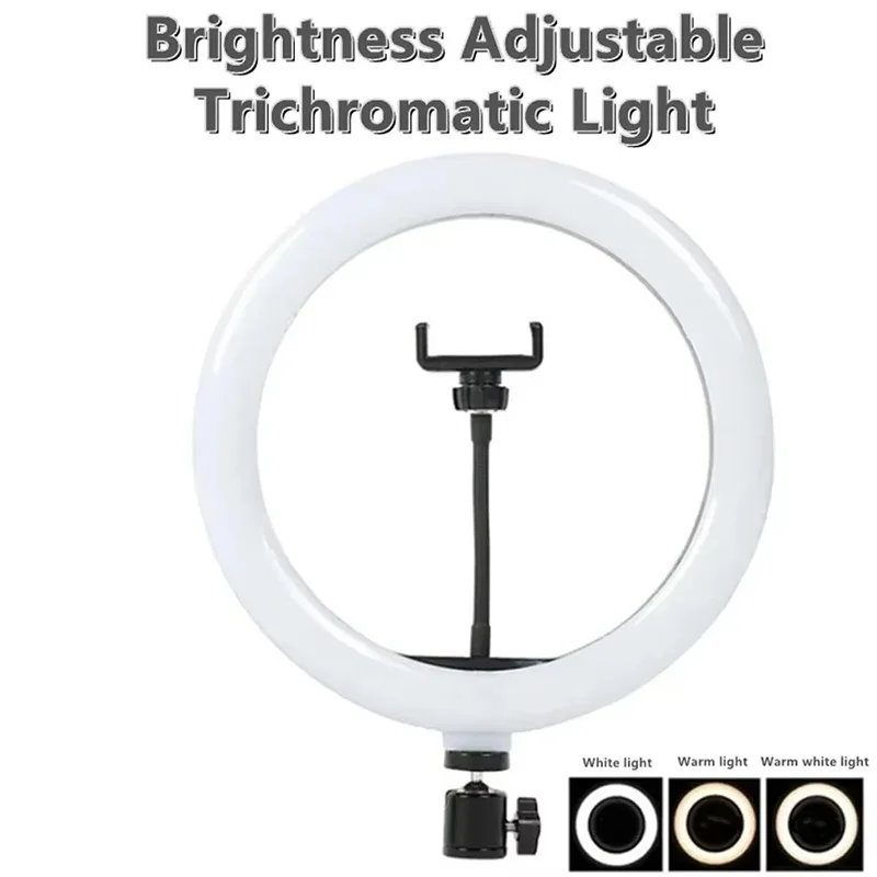 Adjustable Brightness Selfie Ring Light Photography LED Ring Lamp Light For Phone Video Recording Live Broadcast Selfie Led Lamp