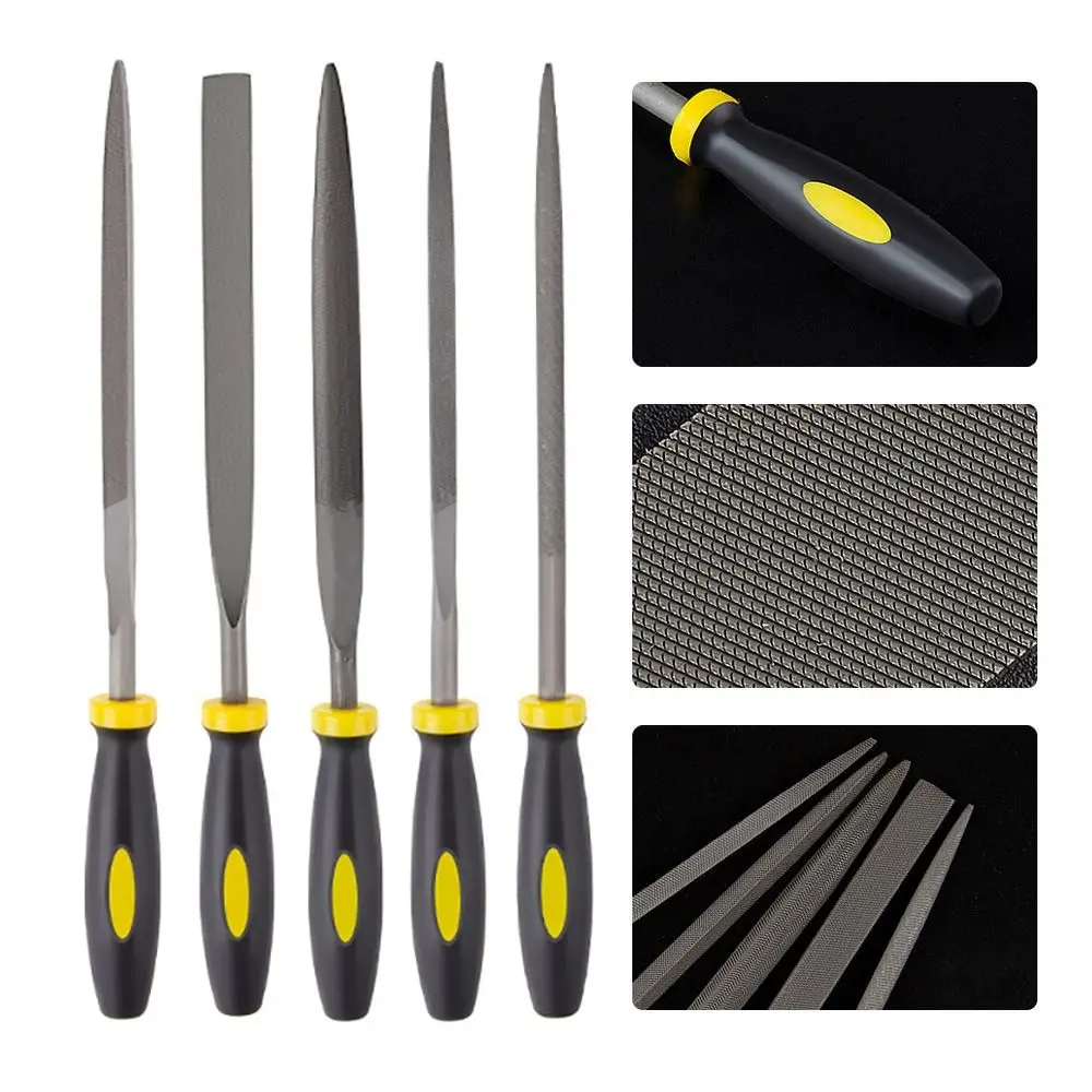 5Pcs/Set High-quality Hand Tools Needle File Sharpening Straightening Hand File Grinding Rasp Wood Carving Rasp