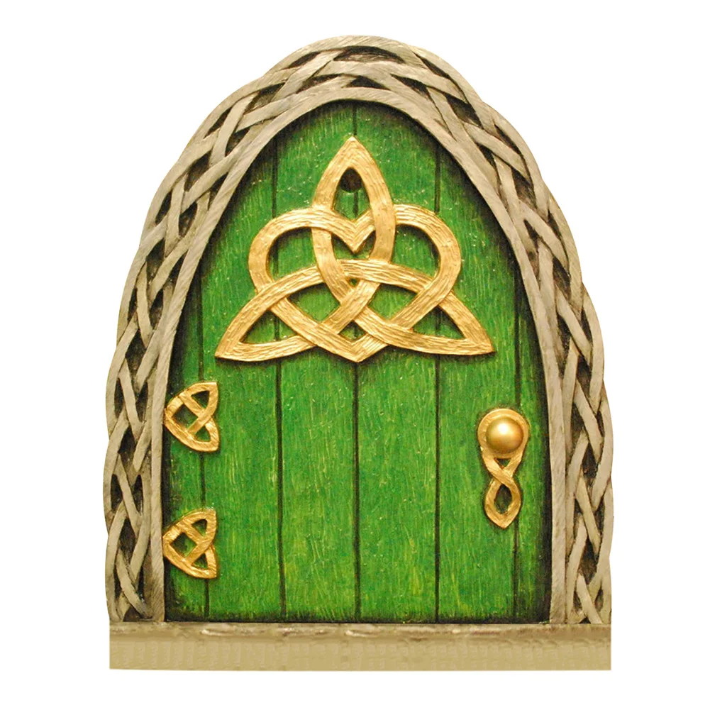 Miniature Pixie Elf Fairy Door Tree Garden Window Door Christmas Home Decorative Ornaments Figurines Art Sculpture Home