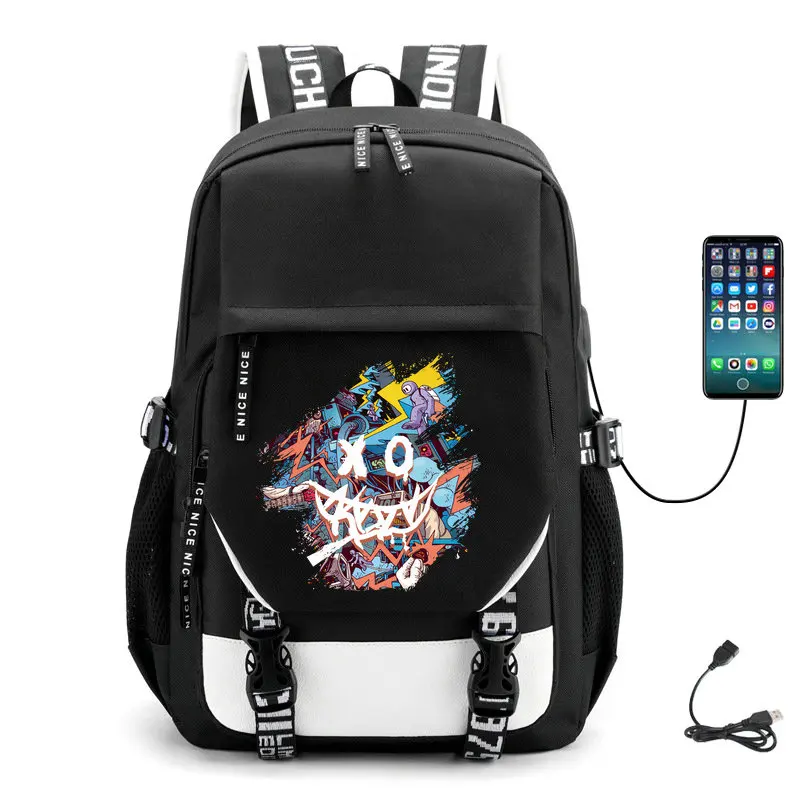 Imagem -03 - Panda-mochila de Grande Capacidade com Carregamento Usb Grande Capacidade Personalizado para Computador Viagens para Adolescentes e Meninos