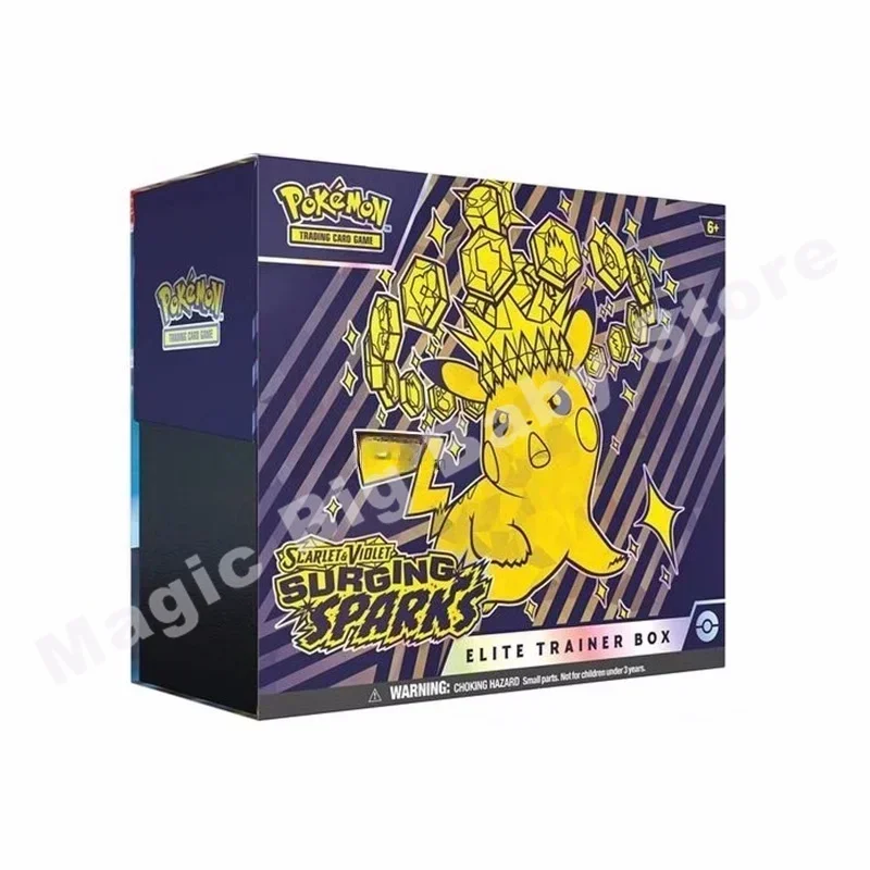 Oryginalne oryginalne karty Pokemon PTCG Wersja amerykańska Angielski SV8 Booster Pack Surging Sparks Oryginalne pudełko ETB Trainer Box Prezent dla