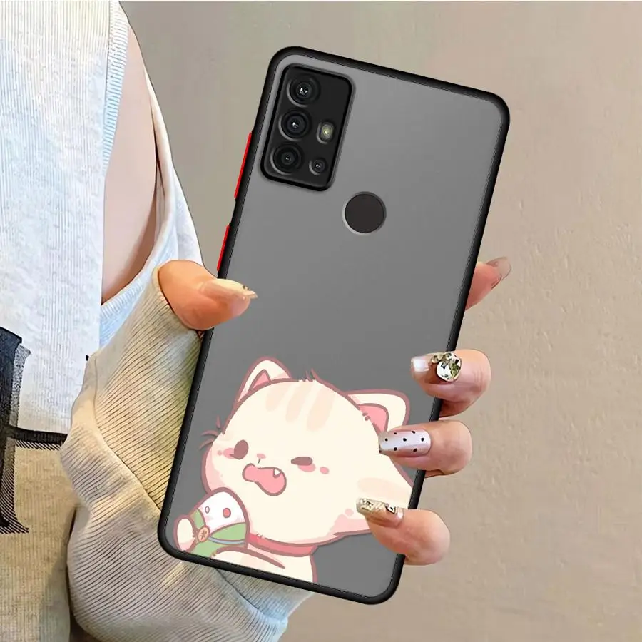 Casing Ponsel untuk Samsung Galaxy A03 A20 A13 A11 A15 A30 A12 A16 A06 A02 A05 A50 Sampul Lembut Kartun Menyenangkan Pasangan Cocok