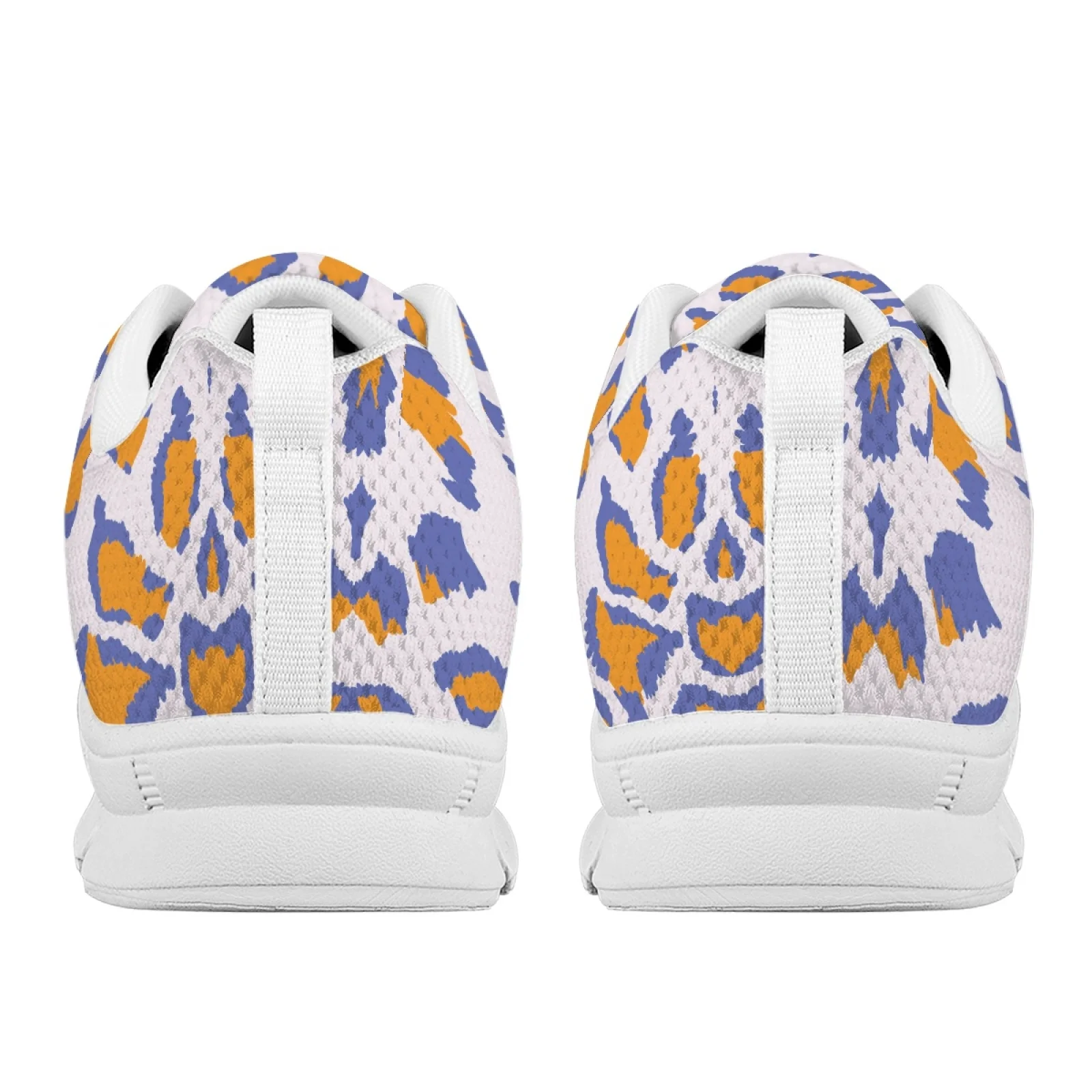 Coloranimal Blue Orange Leopard New Arrival Sports Tennis Shoes Women Running Shoes Lightweight Fitness Shoes for Mens