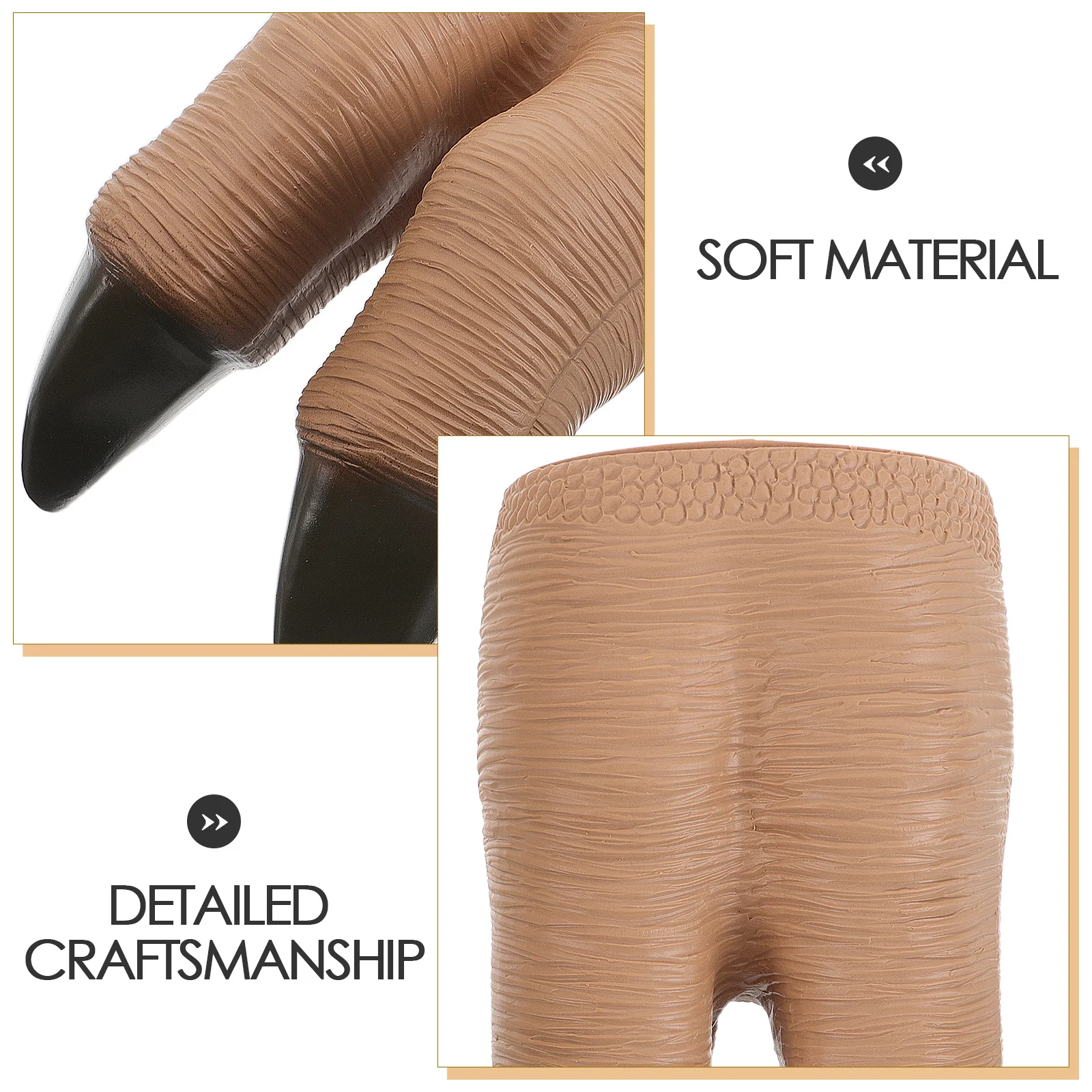 Guanti realistici in vinile morbido con burattino a mano di dinosauro per giochi di ruolo per bambini Accessori per costumi da dinosauro per spettacoli teatrali