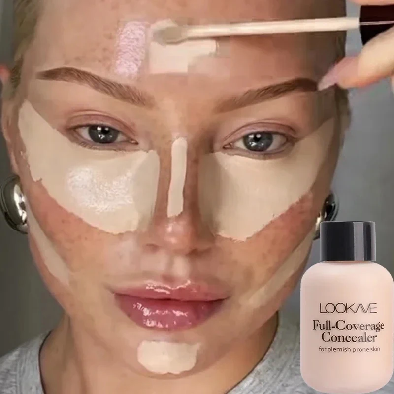 防水カバーコンシーラー 長持ちするリキッドシャドウ 汚れにくいファンデーションクリーム 複数の色 韓国化粧品