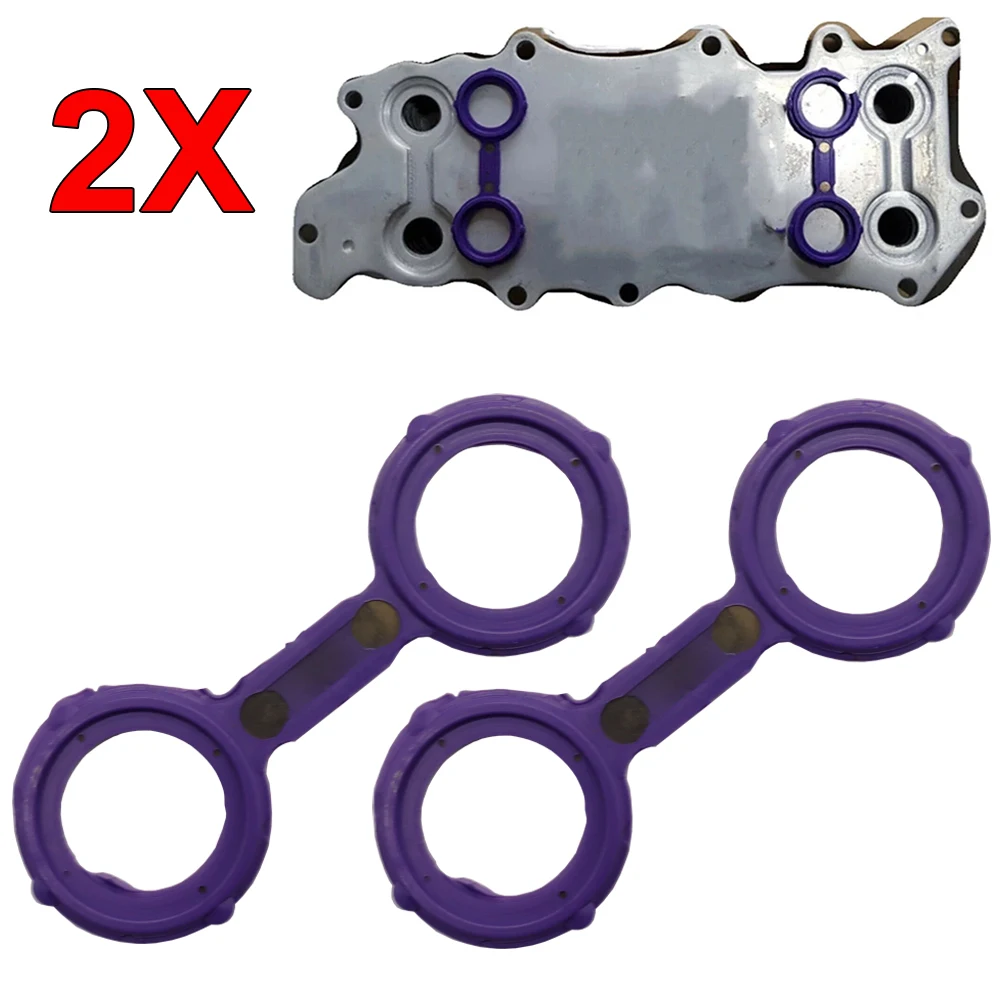 2 PCS Zestaw uszczelek chłodnicy oleju silnikowego OM642 V6 do Mercedes Benz E320 E350 GL350 S350 ML350 Dodge Jeep OE #   A 6421880580