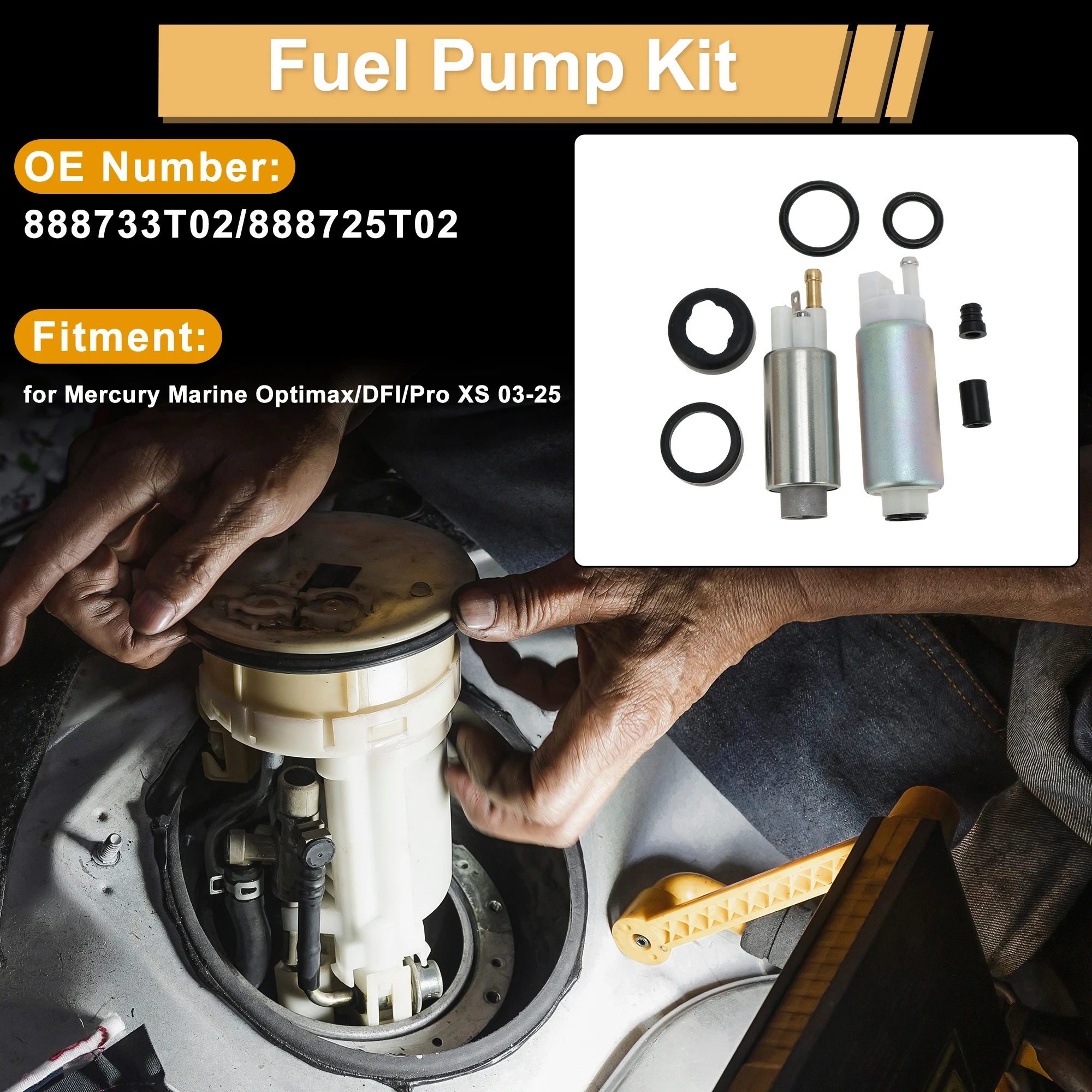 

Топливный насос UXCELL для Mercury Marine Optimax 2003-2025, металл No 888733T02