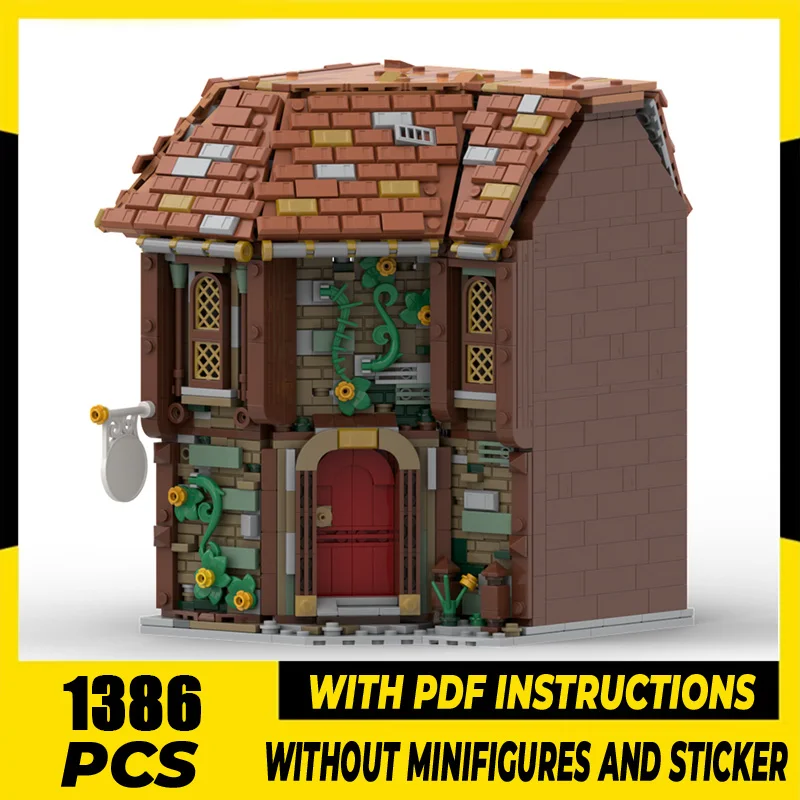 Mittelalterliche Burg Modell Moc Bausteine Zauberer Haus Modell Technologie Ziegel Berühmte Film DIY Montage Spielzeug Bau Geschenk