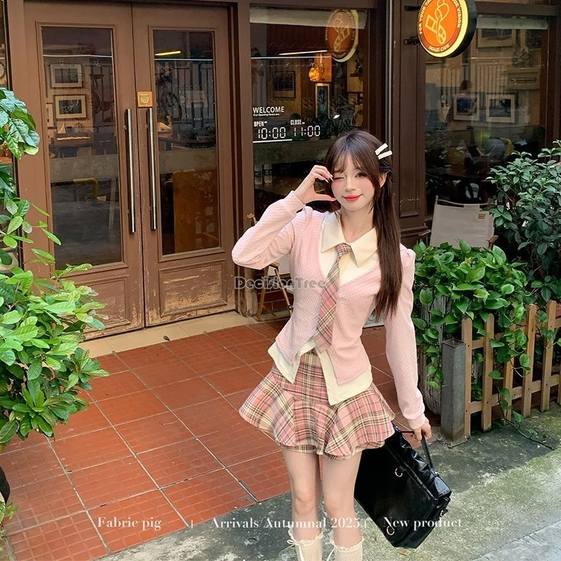 nouvel-ensemble-uniforme-scolaire-coreen-ameliore-2026-pour-femme-style-jk-haut-a-manches-courtes-et-jupe-a-carreaux-deux-pieces-tendance-pour-l'ete