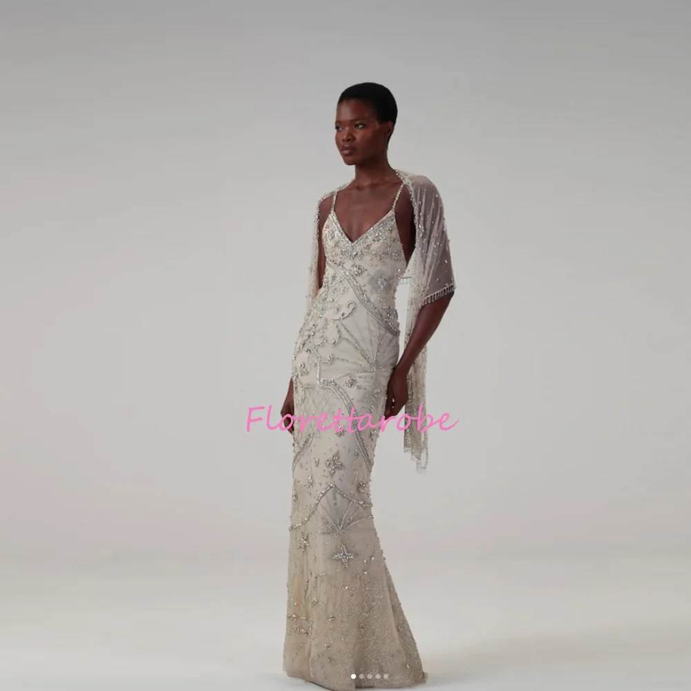

Customized Mermaid Party Dress Shiny Sequins Applique Prom Dress Women's Formal Evening Dress for Special Occasion