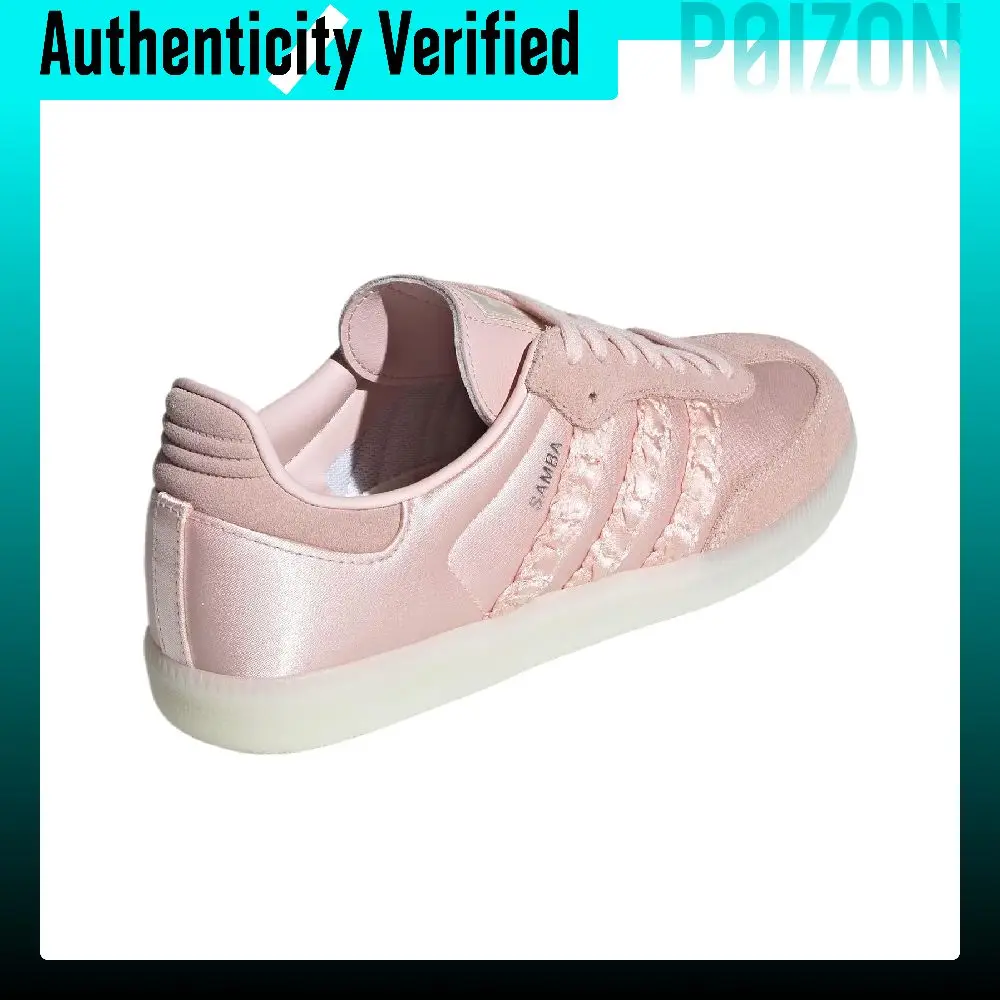 Adidas Originals SAMBA OG Cushioning Low top Skateboard Shoes Women's Light Pink HQ5158