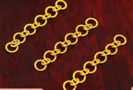 

18k real gold extension chains for necklace and bracelet au750 jewelry parts gold jewelry accessory