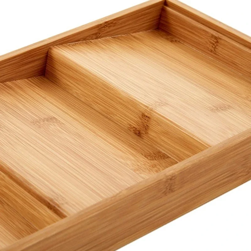 Multi Functional Bamboo Jars Storage Box Drawer Shelf 3-Tier Wood Seasoning Drawer Tray Spice Bottle Storage Display Rack