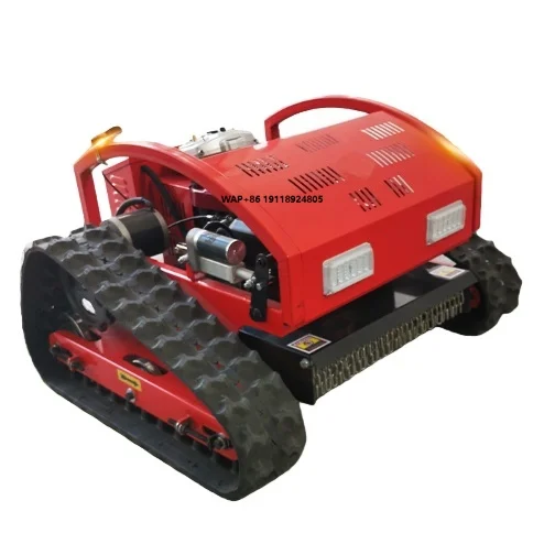 

Adjustable Tire Lawn Mower for Garden and Farm Cleaning Intelligent Remote Control Lawn Mower Ample Power Orchard Track Weeder