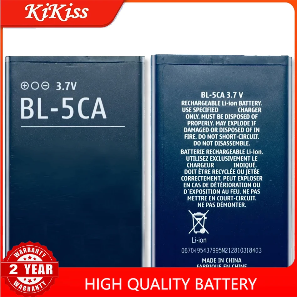 BL-5CA Replacement Battery For Nokia 1100 1101 1110 1110i 1112 1200 1208 1209 1280 1600 BL5CA BL 5CA Mobile Phone Batteries