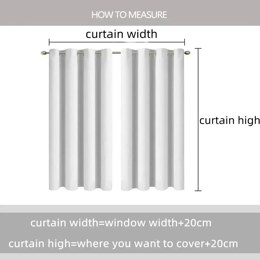 Diors Tulle for Bedroom Blackout Curtain for Room 2 Panel Kitchen Curtains Partition Shades Halloween Decoration Living Elegant