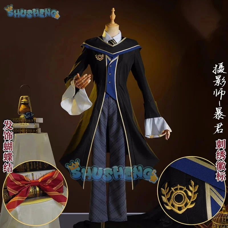 Joseph Desaulniers Cosplay Game Identity V Photographer Anime Men Fashion Uniform Ivory Tower Role Play Clothing Suit Shusheng