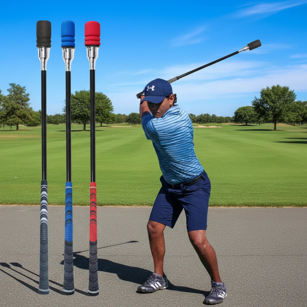

Golf Swing Trainer Golf Training Aid With Click Sound to Enhance Strength, Swing Tempo & Maintain Balance for Indoor Outdoor