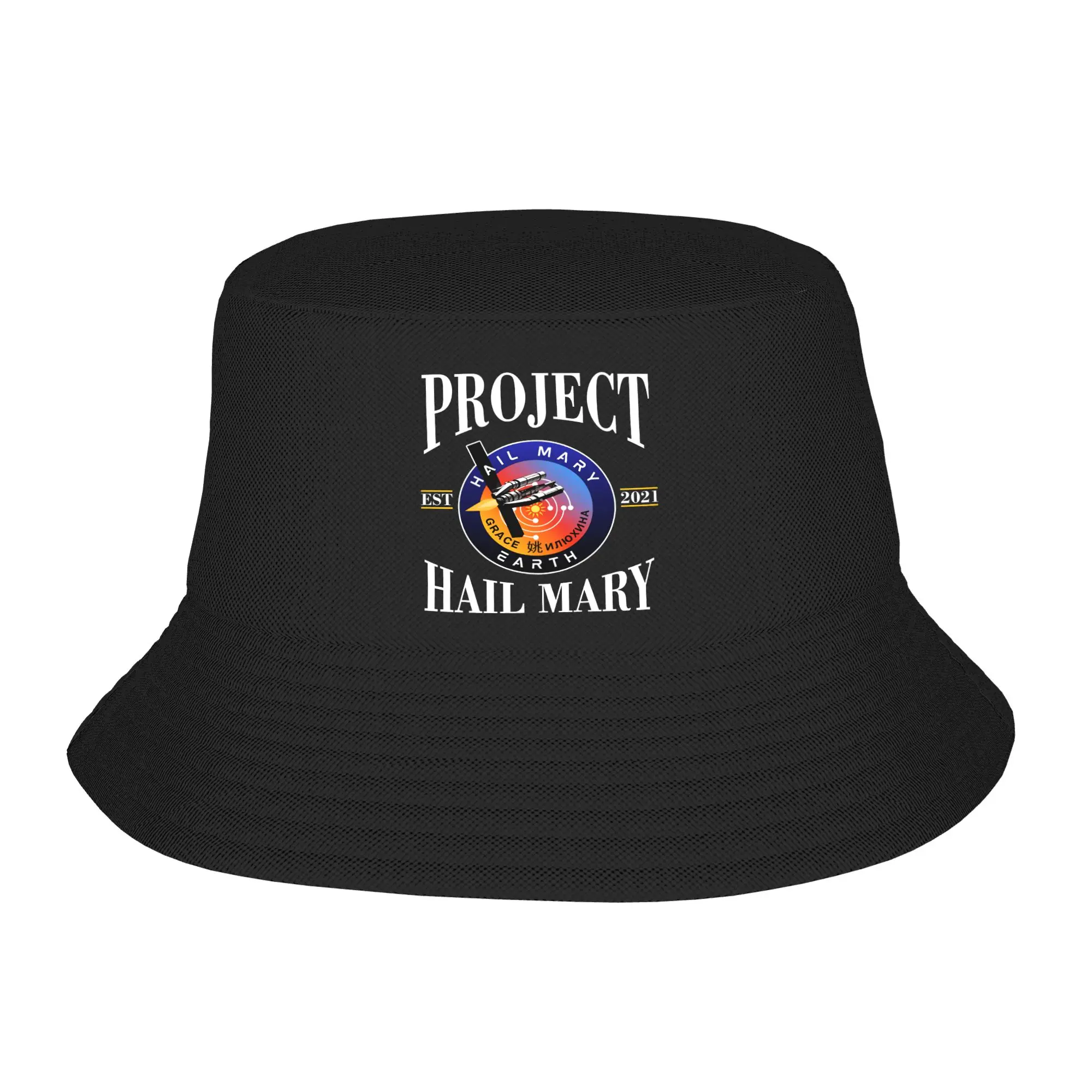 Project Hail Mary Bucket Hat For Men Women  Fisherman Hats Funny Beach Travel Caps Portable Hip Hop Custom Sun Hats