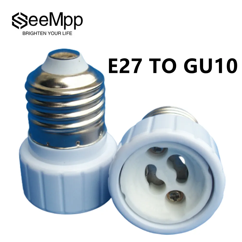 E27 To GU10 Lamp Holder Converter AC 85V-265V GU10 Light Bulb Lampholder LED Bulb Adapter Light Holder CFL Lamp Converter Holder