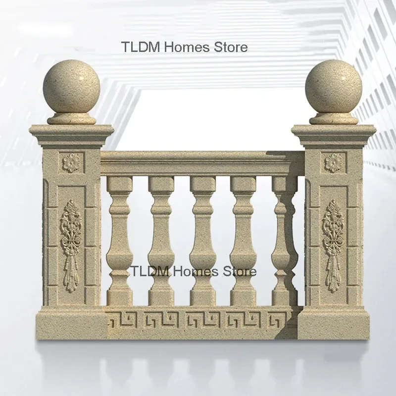 Thickened PP Roman Column Mold for Home Balcony Cast-in-place Square Cement Column Railing Mold Villa Garden Building Fencing