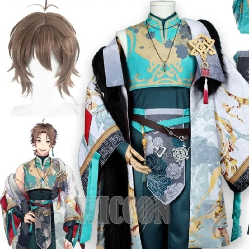 

Костюм для косплея Nu Carnival Eiden: Золотой Ветренный Герой, Изысканная Униформа для Мужчин на Хэллоуин, Рождество, Карнавал