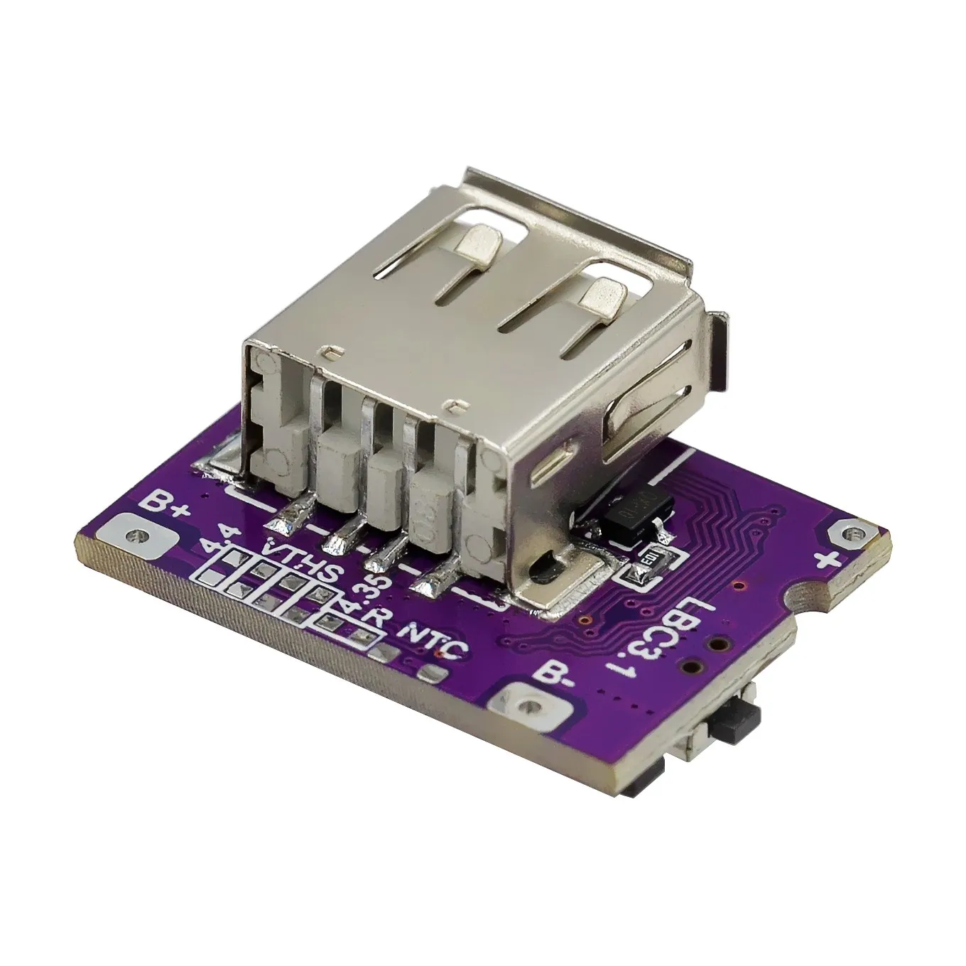 شاحن صغير من النوع C اللوحة الأم 3A شحن وتفريغ وحدة متكاملة قابلة للشحن الهاتف المحمول 5 فولت إلى 4.2 فولت #5