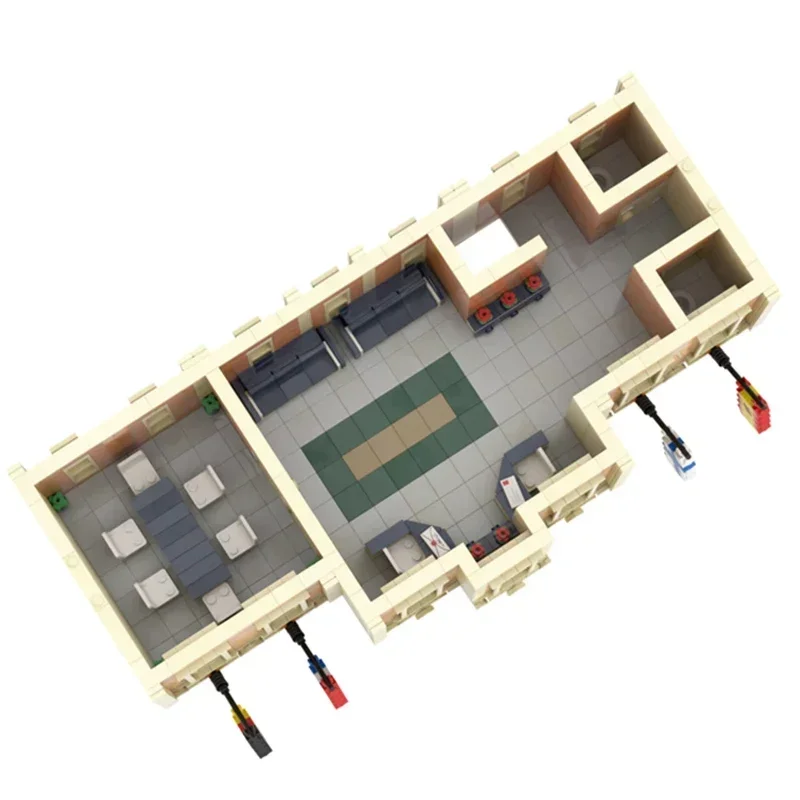 Moc Bouwstenen Ministerie Van Buitenlandse Zaken Modulaire Modeltechnologie Blok Stad Straatbeeld Blokken Speelgoed Doe-Het-Zelfassemblagegeschenk