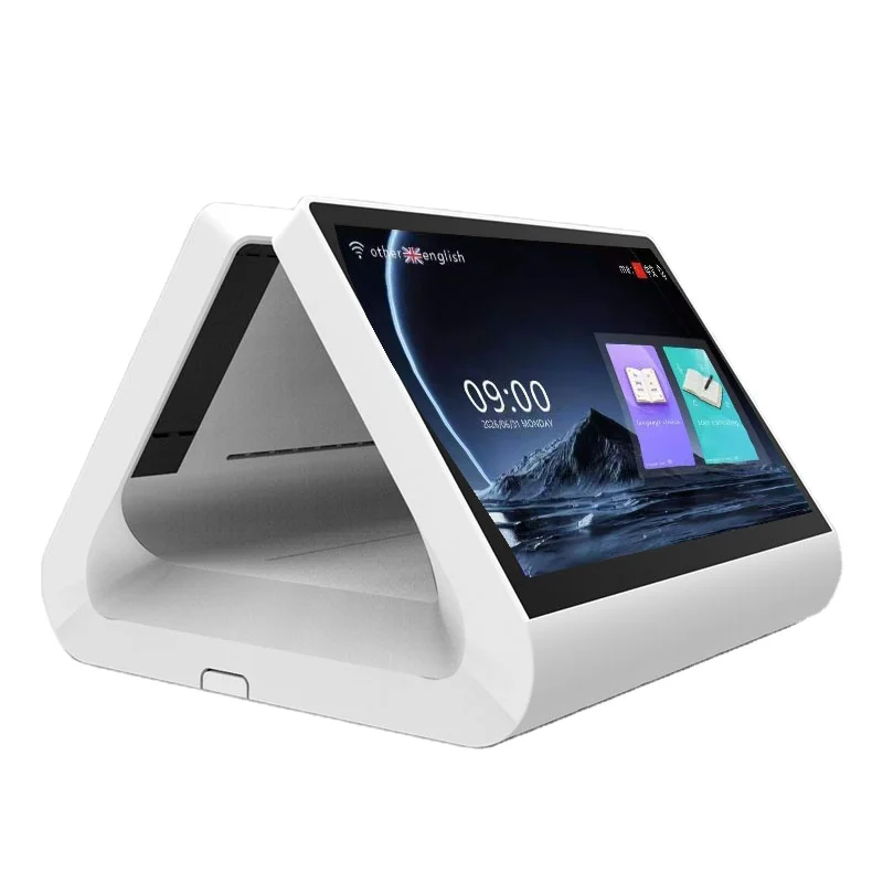 10.1-inch desktop dual-screen AI translator, Android operating system IPS touchscreen, 37-language WiFi, face-to-face