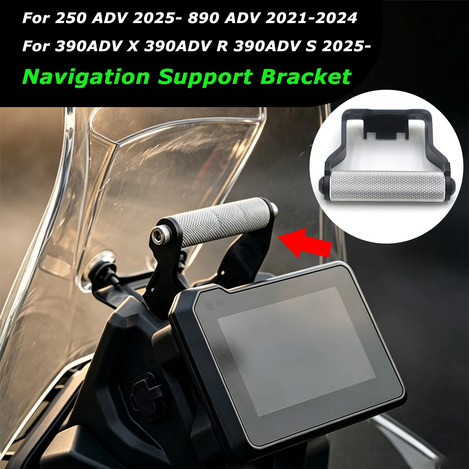 For 250 ADV 390ADV X 390ADV R 390ADV S 890 ADV Motorcycle Accessories GPS Mount Holder Anti-shake Martphones Navigation Brackets