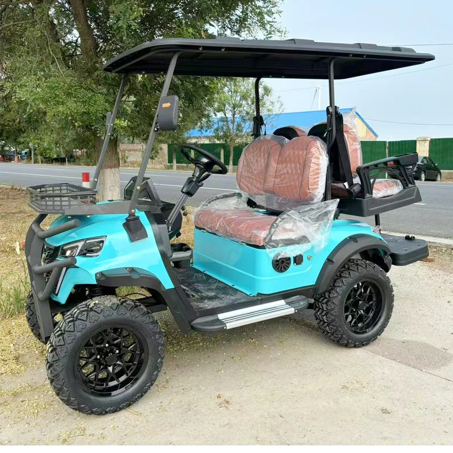 MMC 4 مقاعد شارع قانوني CE/DOT شهادة VIN رقم 48/60/72 فولت عربة جولف كهربائية #4