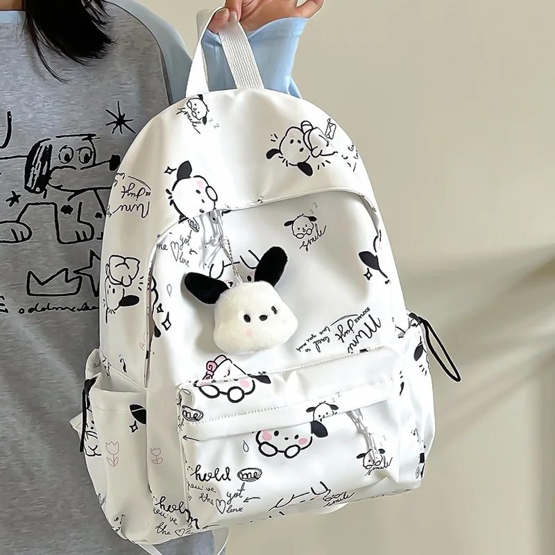 2024 New Disney Backpack Pacha Dog Travel Backpack Makeup Book Bag For Girls And Middle School Students Lightweight Backpack