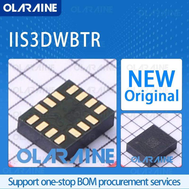 

1/5/10Pcs IIS3DWBTR LGA-14 original 100% new ic chip Accelerometer X, Y, Z I2C, SPI Voltage -3.6 V Current 1.1 mA