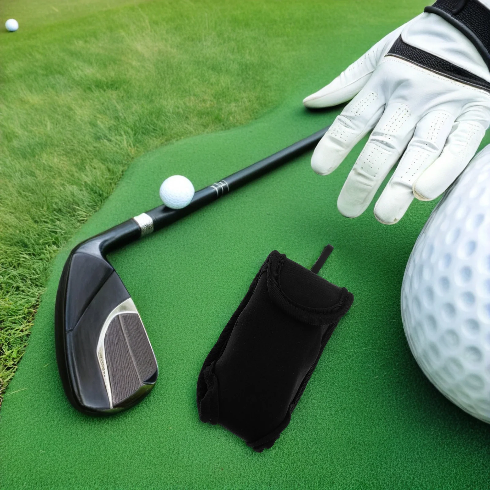 2 قطعة حقيبة كرة الجولف الزرقاء المحمولة المدمجة التخزين المنظم خفيفة الوزن حامل الخصر السفر حمل الحقيبة ملحقات الغولف #1