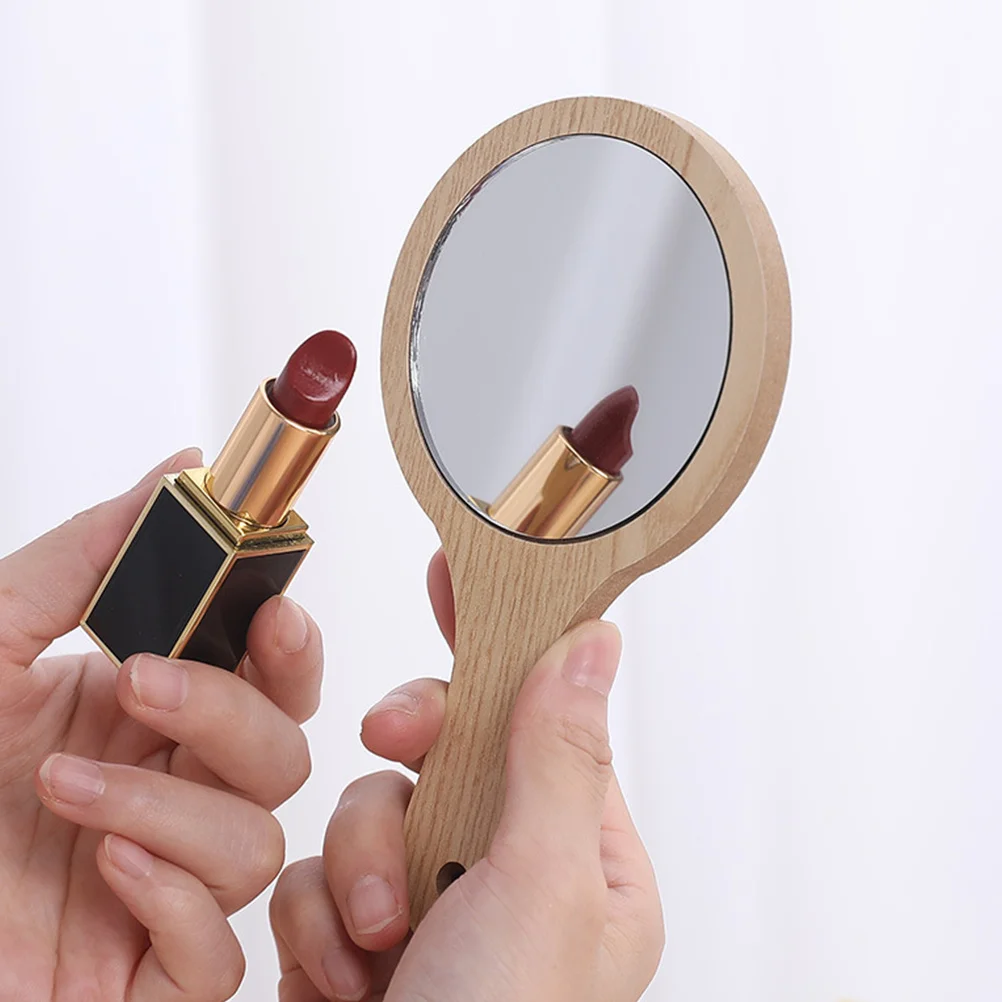 

4Pcs Woman Cosmetics Mirror Portable Makeup Mirror Set Simple Exquisite Design Suitable Home Travel Daily Outing