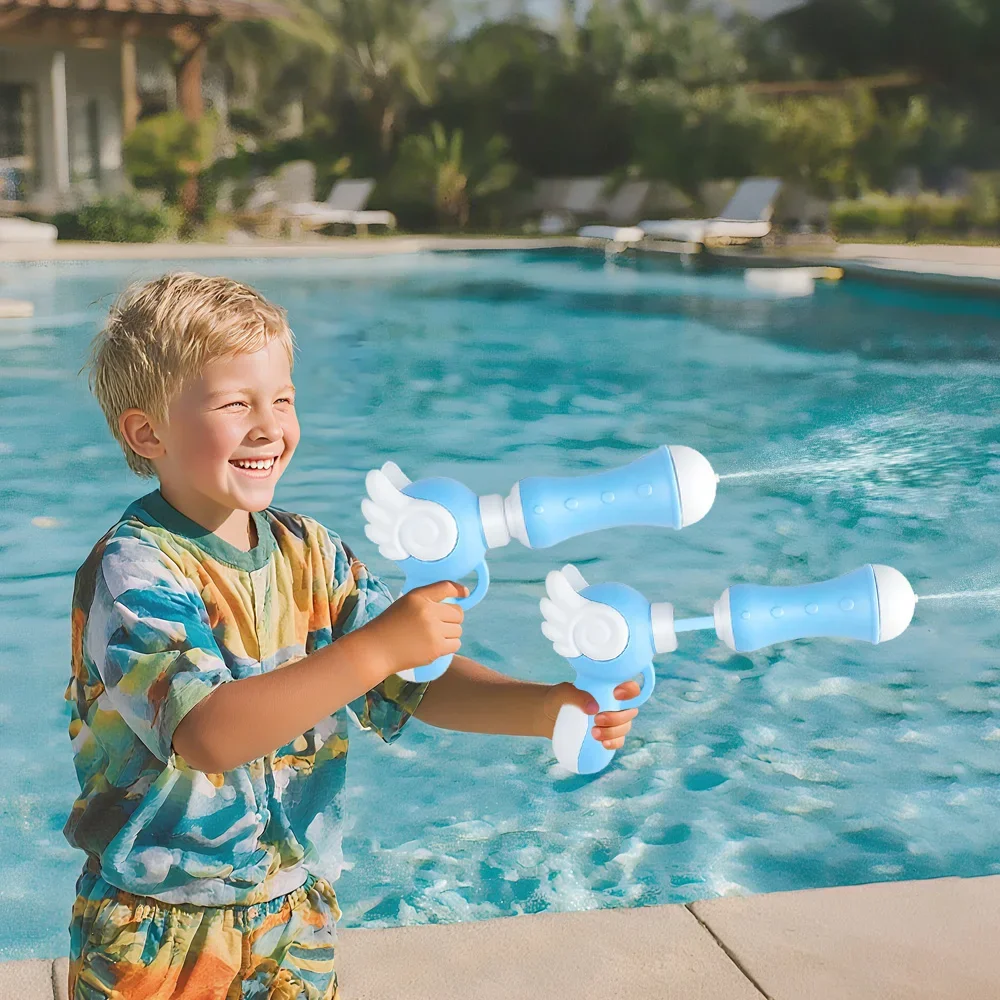 Zaino per bambini Pistola ad acqua Tipo di trazione Conservazione di grande capacità Estate Divertente Genitore Zaino interattivo per cartoni animati Pistola ad acqua