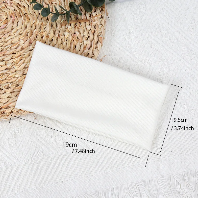 أربطة شعر مرنة بلون سادة للنساء والرجال، عصابة رأس للجري واللياقة البدنية والرياضة واليوجا وإكسسوارات عصابة رأس للفتيات #2