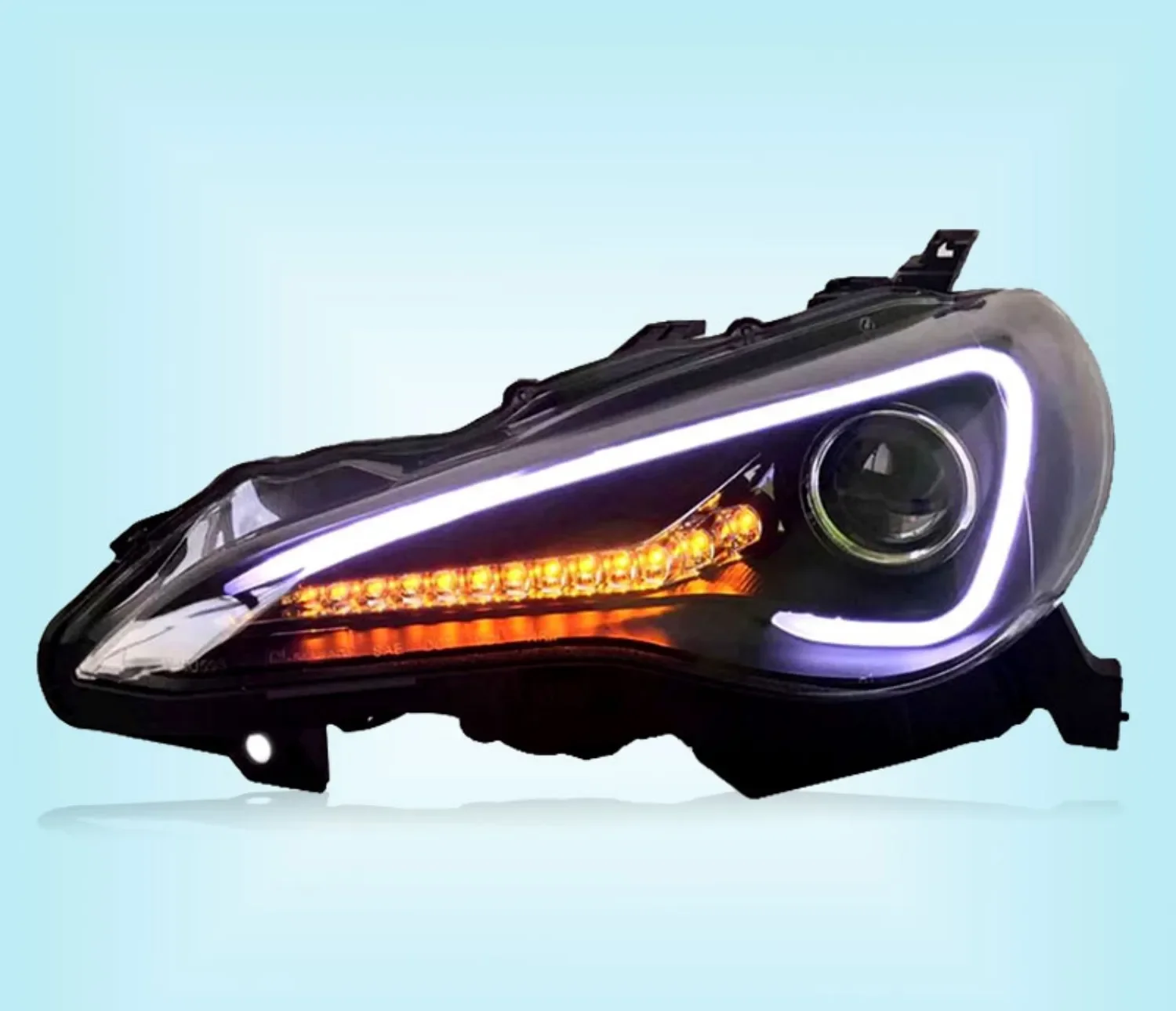 

Автомобильные светодиодные фары для Toyota 86 Subaru BRZ DRL, дневные ходовые огни, указатель поворота, линза проектора